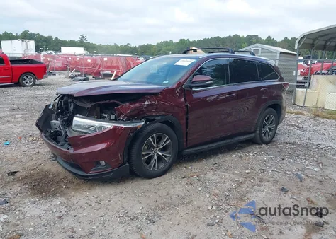 2016 Toyota Highlander Xle V6 из США, поврежденный, VIN 5TDKKRFH9GS168702